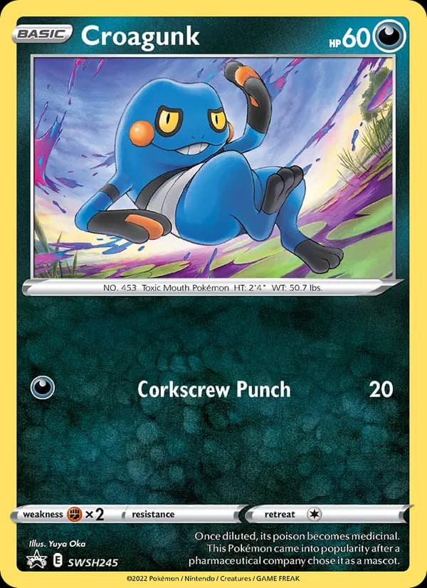 Croagunk – SWSH Black Star Promos SWSH245