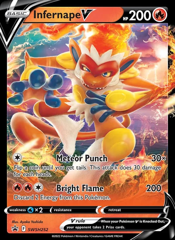 Infernape V – SWSH Black Star Promos SWSH252