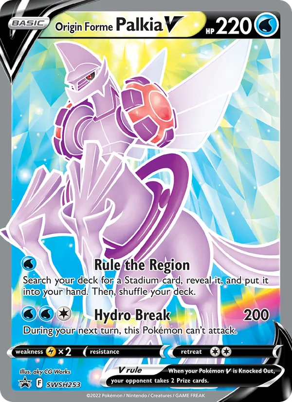 Origin Forme Palkia V – SWSH Black Star Promos SWSH253