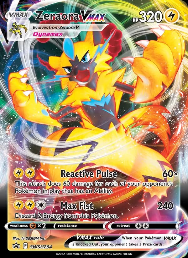 Zeraora VMAX – SWSH Black Star Promos SWSH264