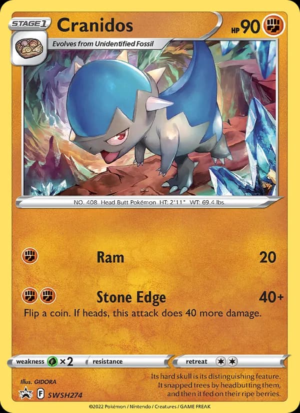 Cranidos – SWSH Black Star Promos SWSH274