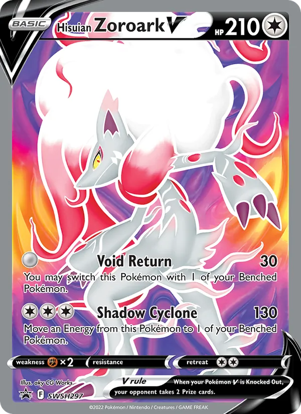 Hisuian Zoroark V – SWSH Black Star Promos SWSH297