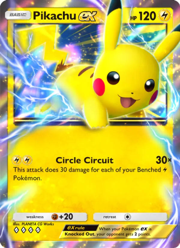 Pikachu ex – Genetic Apex 096