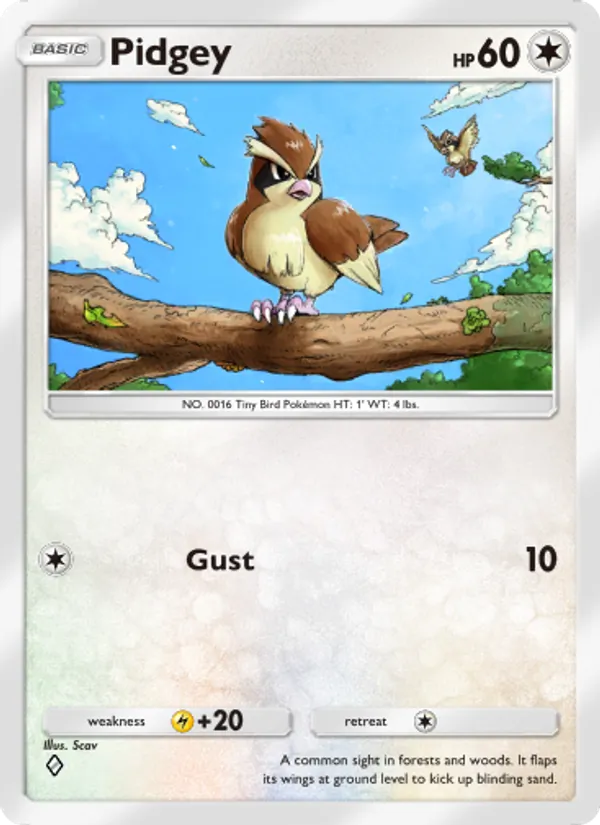 Pidgey – Genetic Apex 186