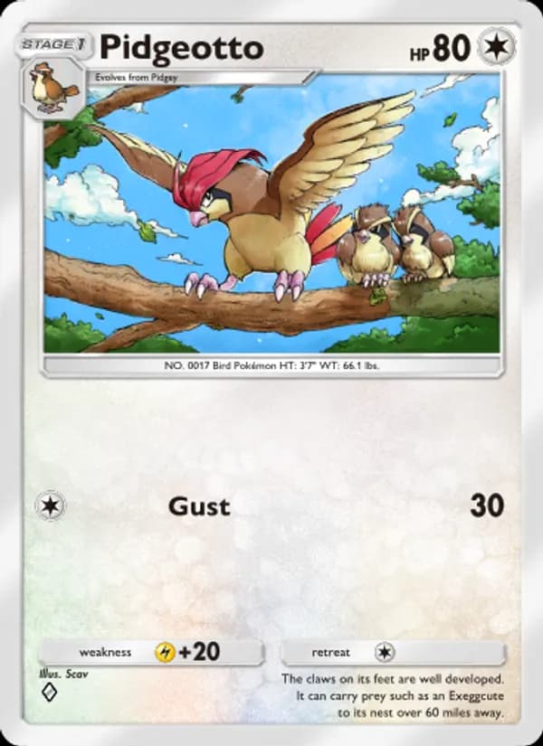 Pidgeotto – Genetic Apex 187