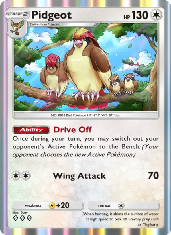 Pidgeot – Genetic Apex 188