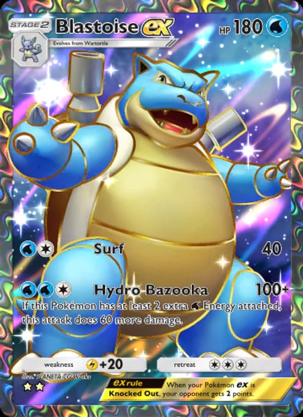 Blastoise ex – Genetic Apex 256