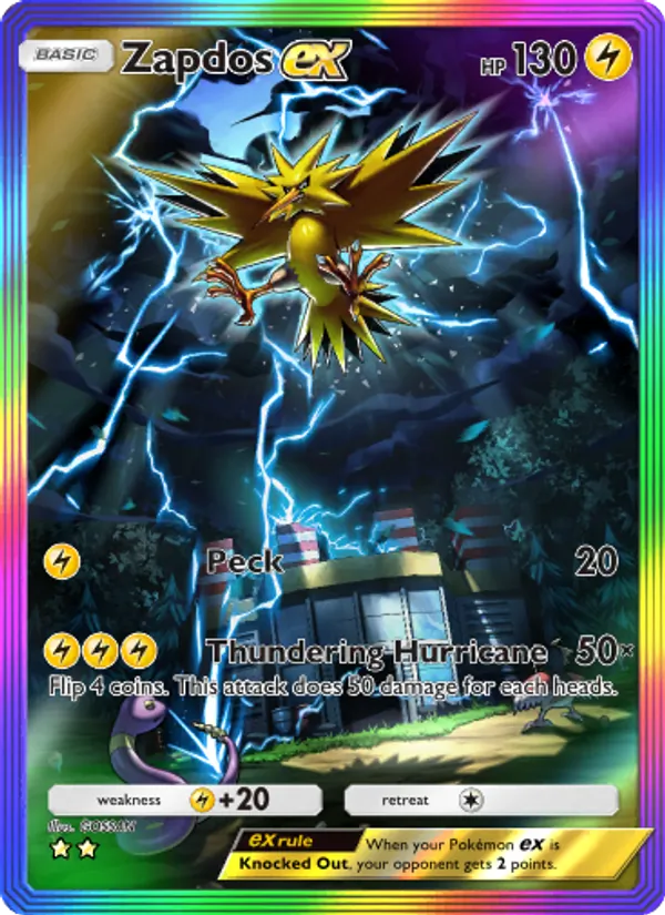 Zapdos ex – Genetic Apex 276