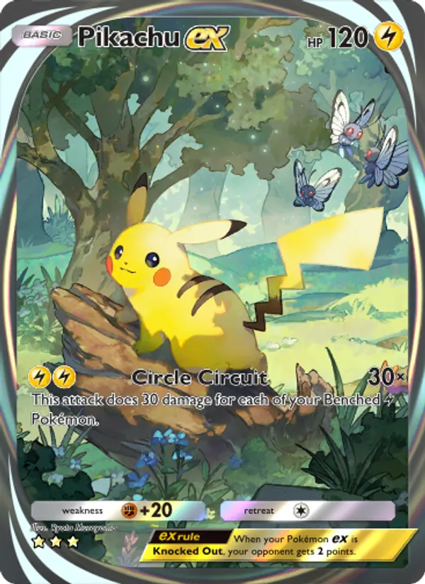 Pikachu ex – Genetic Apex 281