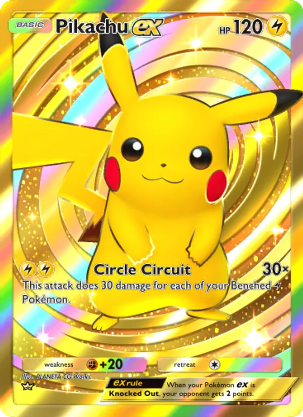 Pikachu ex – Genetic Apex 285