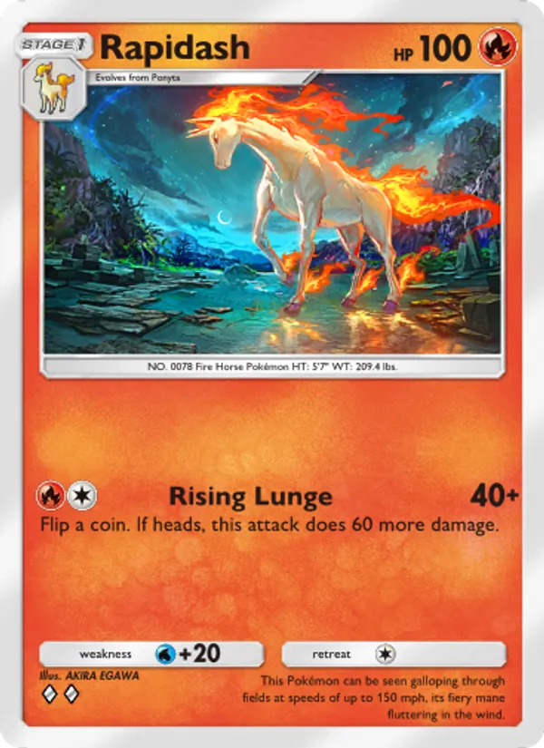 Rapidash – Mythical Island 011