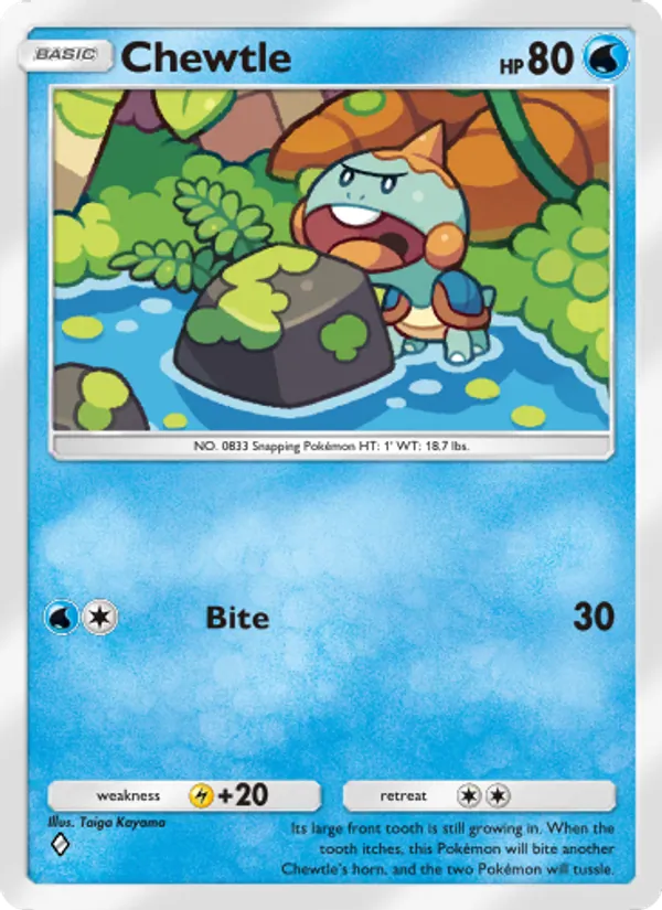 Chewtle – Mythical Island 022