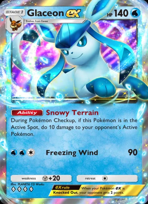 Glaceon ex – Triumphant Light 022