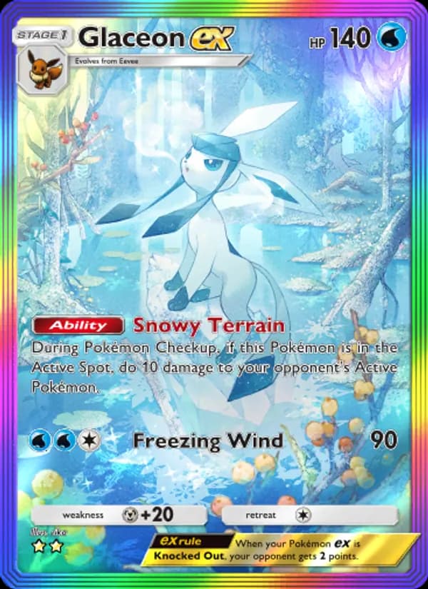 Glaceon ex – Triumphant Light 092