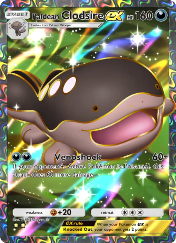 Paldean Clodsire ex – Shining Revelry 085