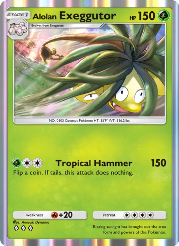 Alolan Exeggutor – Celestial Guardians 002