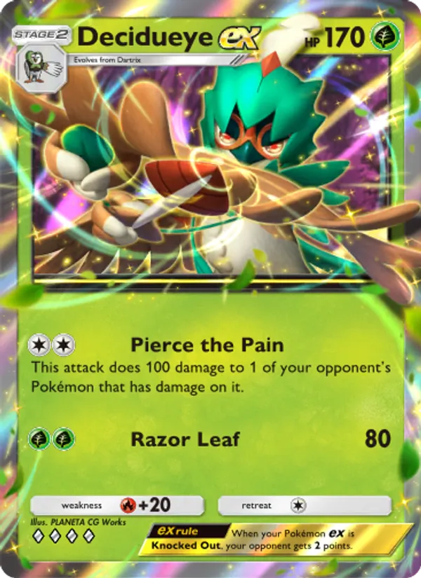 Decidueye ex – Celestial Guardians 012