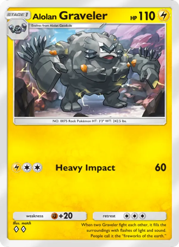 Alolan Graveler – Celestial Guardians 060