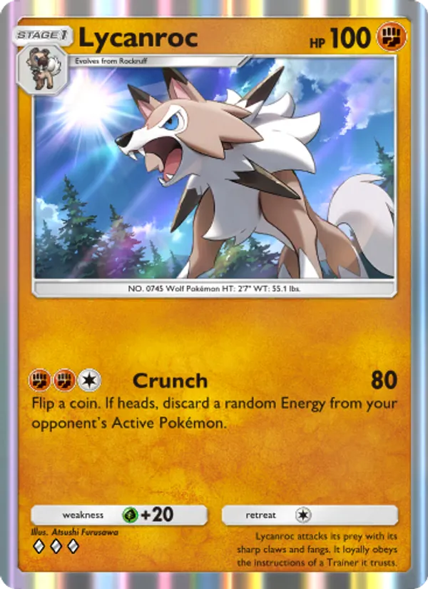 Lycanroc – Celestial Guardians 100