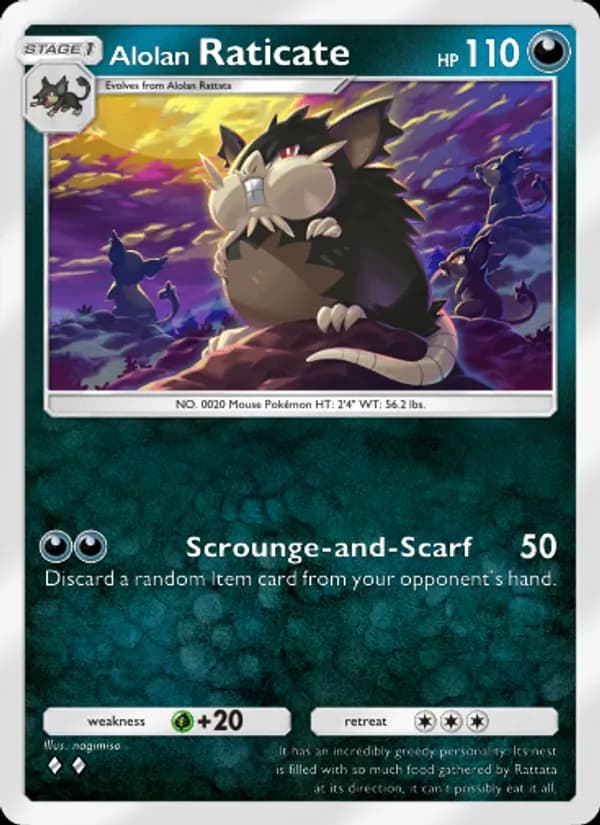 Alolan Raticate – Celestial Guardians 107