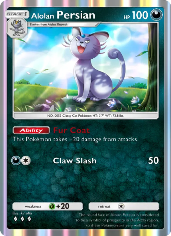 Alolan Persian – Celestial Guardians 109