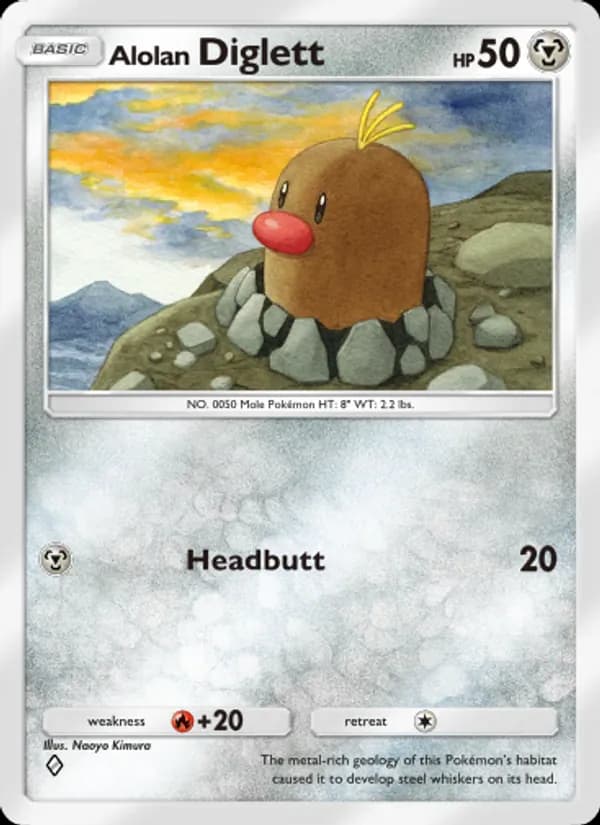 Alolan Diglett – Celestial Guardians 117