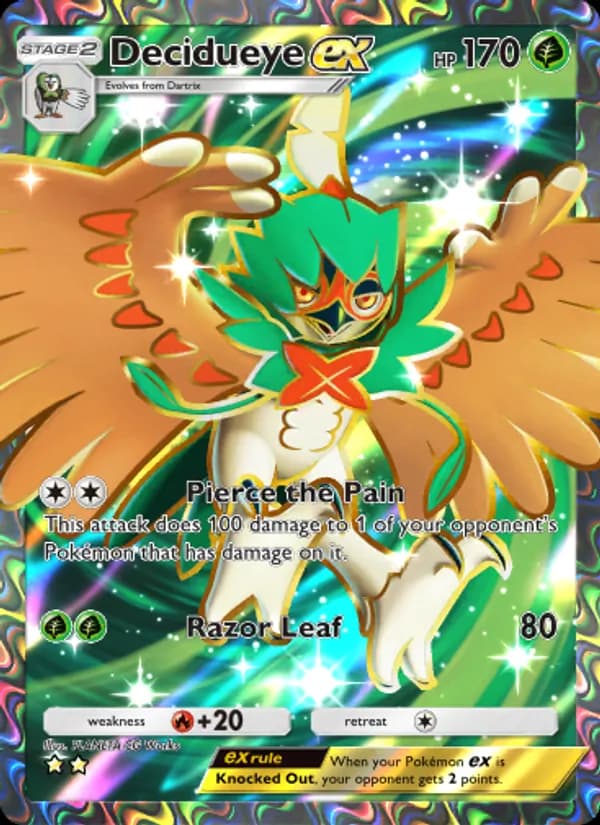 Decidueye ex – Celestial Guardians 180