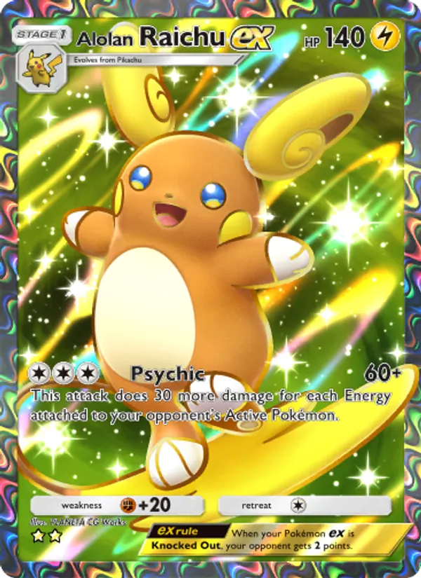 Alolan Raichu ex – Celestial Guardians 185
