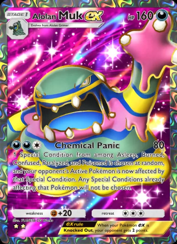 Alolan Muk ex – Celestial Guardians 188