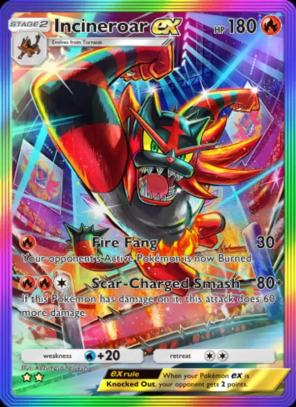 Incineroar ex – Celestial Guardians 200