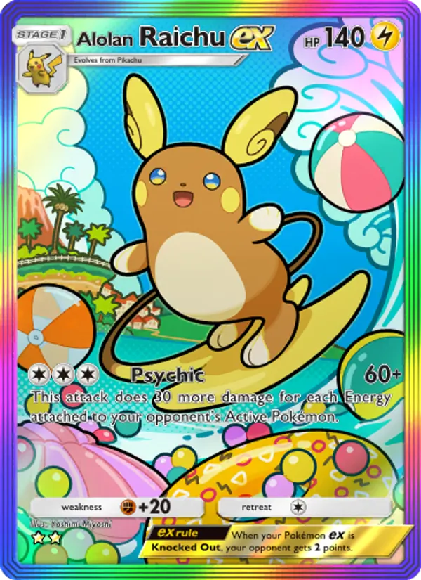 Alolan Raichu ex – Celestial Guardians 203