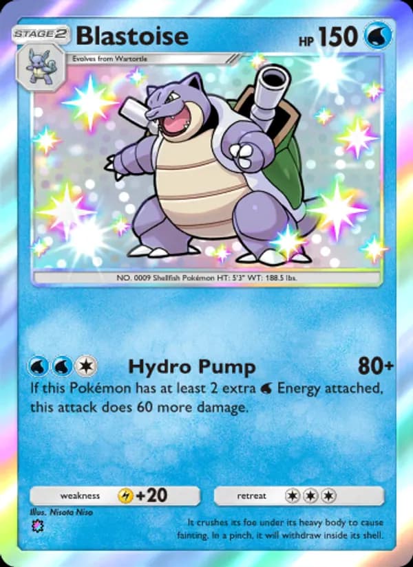 Blastoise – Celestial Guardians 217