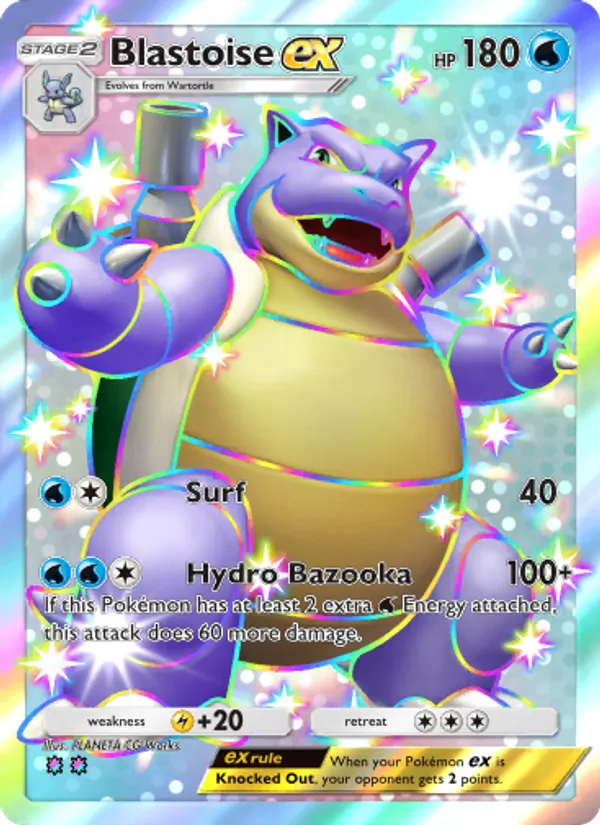 Blastoise ex – Celestial Guardians 232