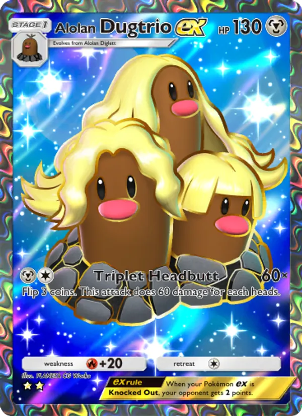 Alolan Dugtrio ex – Extradimensional Crisis 080