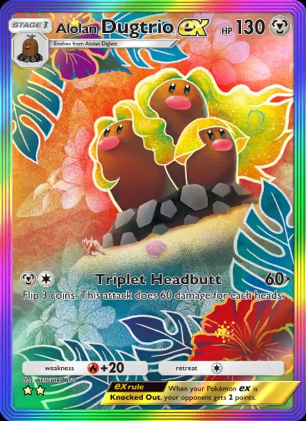 Alolan Dugtrio ex – Extradimensional Crisis 087