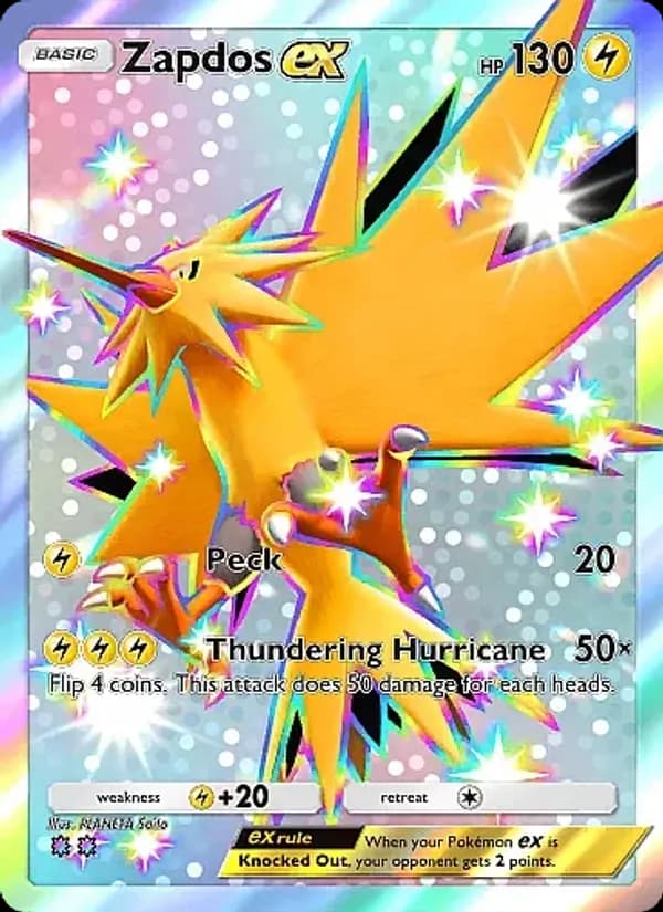 Zapdos ex – Eevee Grove 105