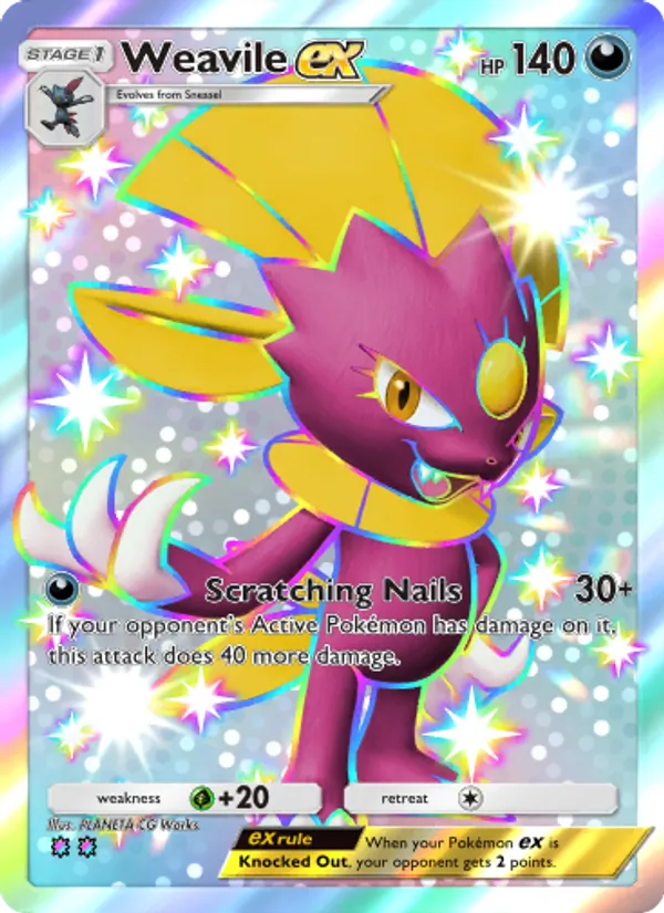 Weavile ex – Wisdom of Sea and Sky 238
