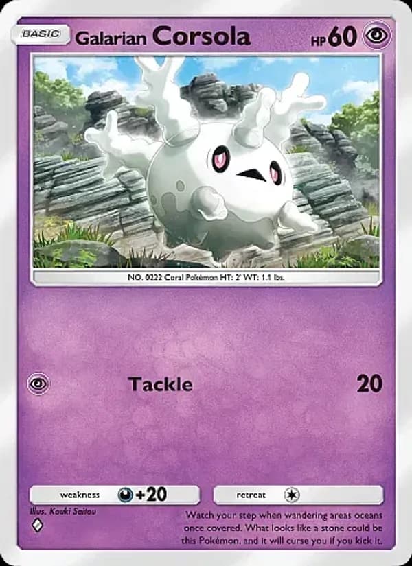Galarian Corsola – Secluded Springs 034