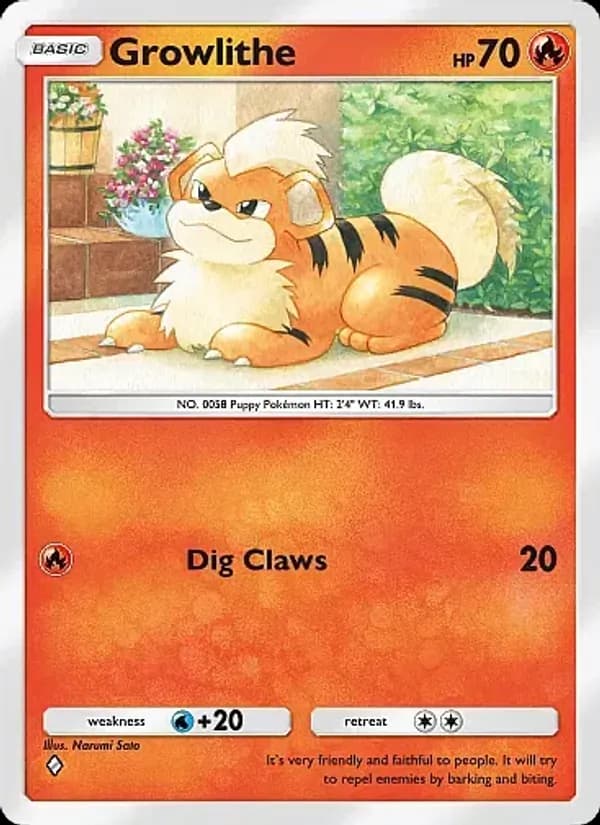 Growlithe – Mega Rising 028