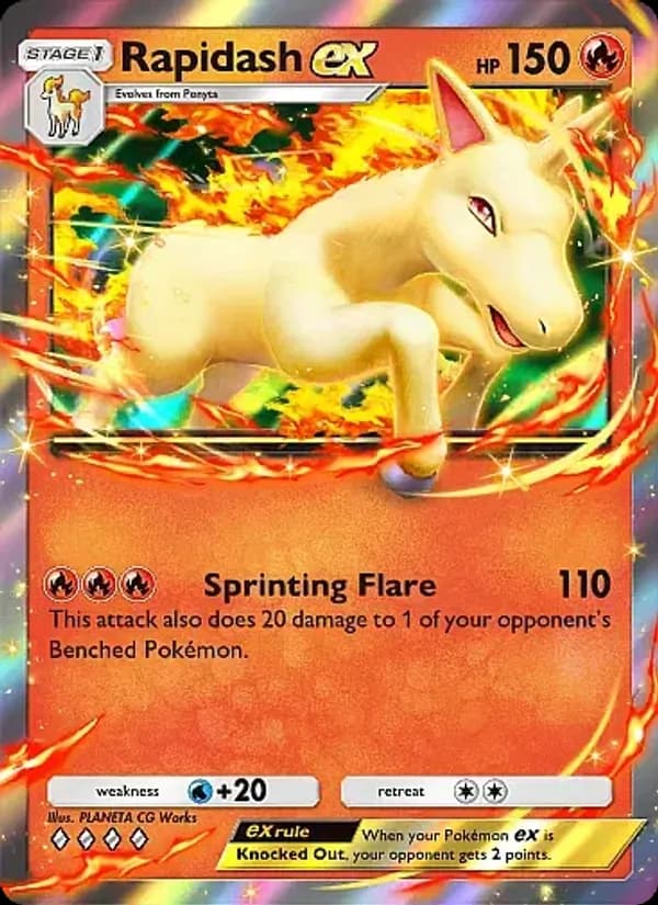 Rapidash ex – Mega Rising 031
