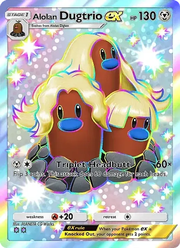 Alolan Dugtrio ex – Mega Rising 325