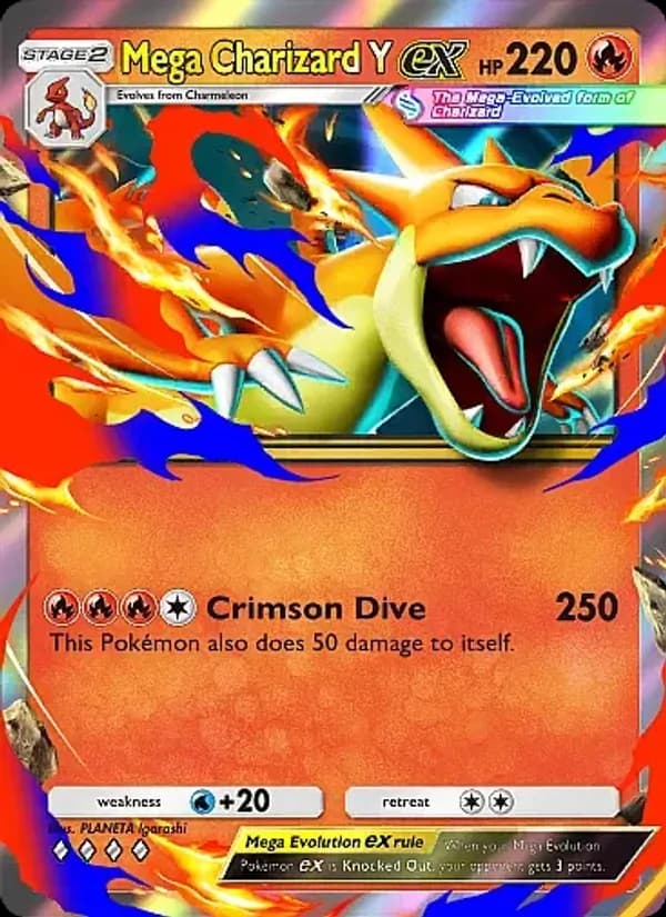 Mega Charizard Y ex – Crimson Blaze 014