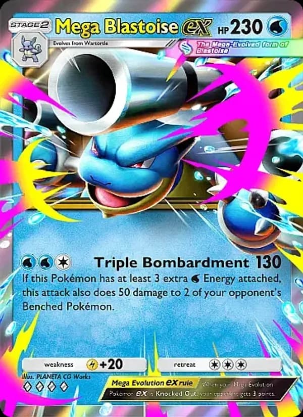Mega Blastoise ex – Crimson Blaze 020