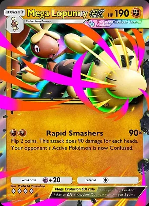 Mega Lopunny ex – Crimson Blaze 042