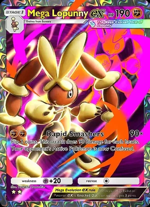 Mega Lopunny ex – Crimson Blaze 079