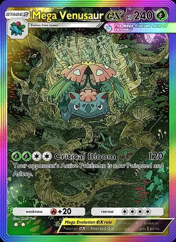 Mega Venusaur ex – Crimson Blaze 083