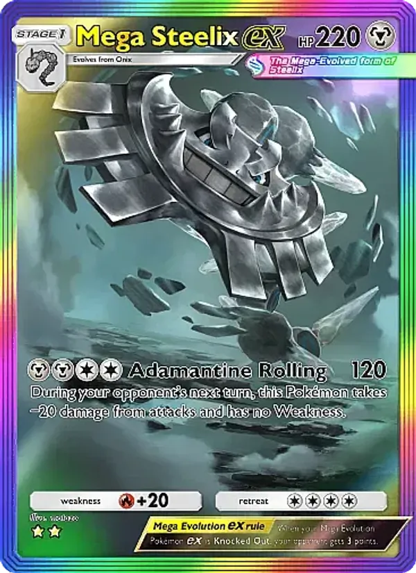 Mega Steelix ex – Crimson Blaze 086