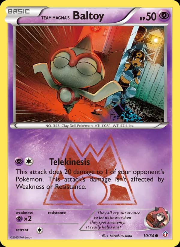 Team Magma's Baltoy – Double Crisis 10
