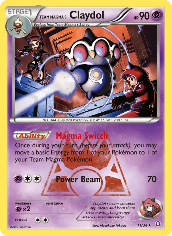 Team Magma's Claydol – Double Crisis 11