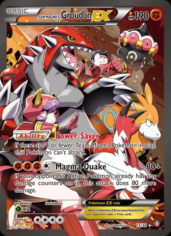 Team Magma's Groudon EX – Double Crisis 15